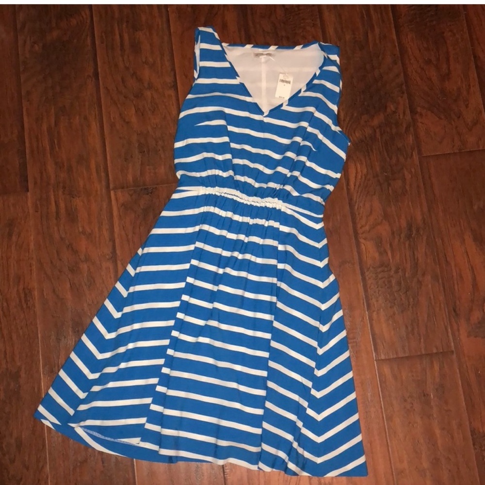 ‼️FINAL SALE‼️ GAP dress blue & white striped dress‼️